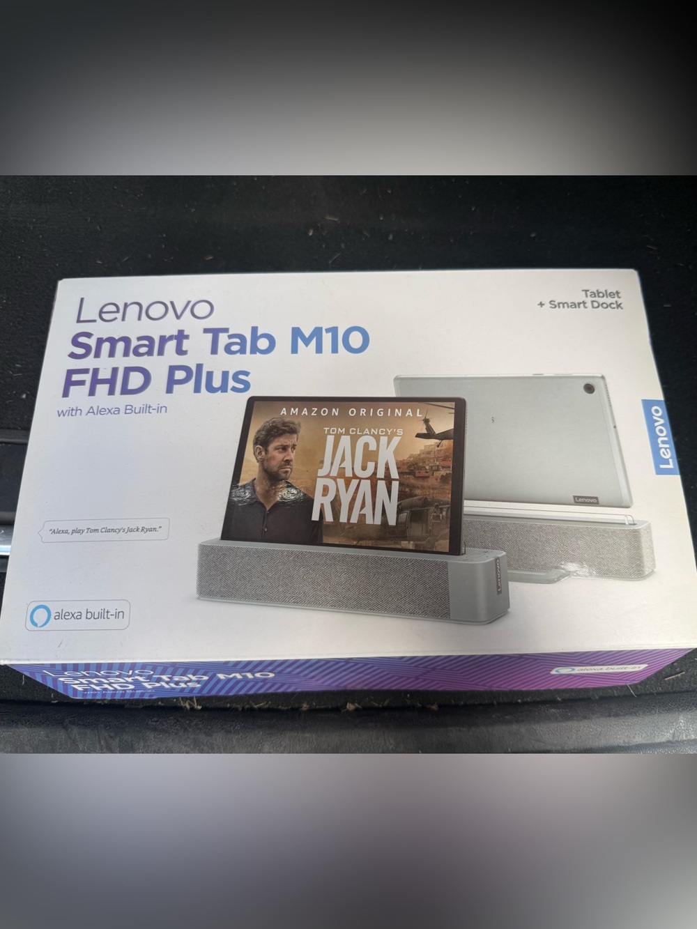 Lenovo Smart Tab M10 Plus Tablet with Gray Speaker Dock